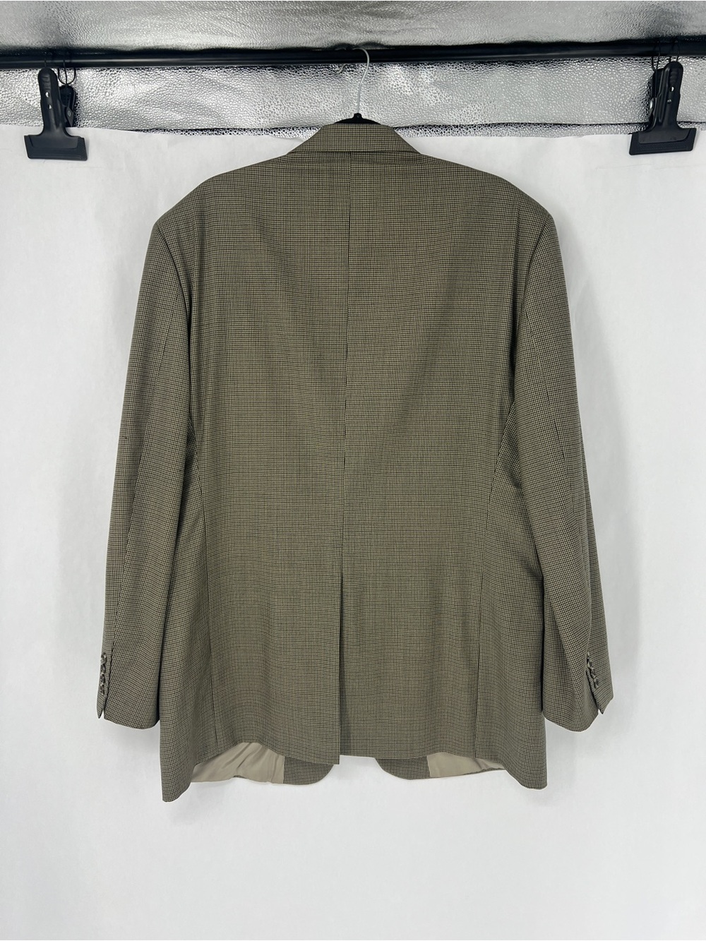 Brooks Brothers tan houndstooth Two-Button Sport Coat - Picture 5 of 10
